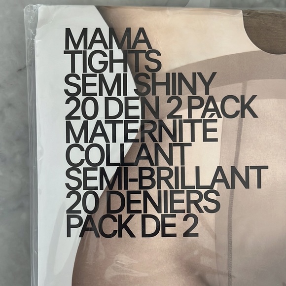 Made in Italy Maternity tights 2 pack - Picture 2 of 6
